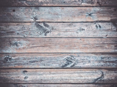 Old wooden background or texture. Old wood planks. Vintage style tonedの写真素材