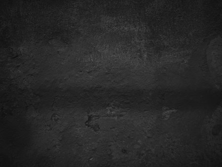 Black wall texture. Grunge background with space for text or imageの写真素材