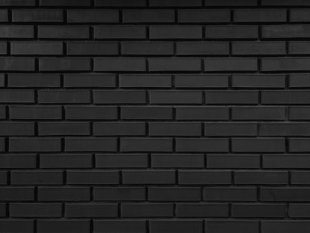 Black brick wall texture background. Black and white brick wall background.