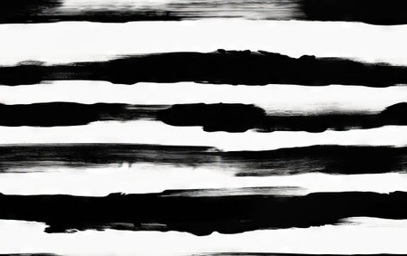 Black and white watercolor stripes background. Grunge texture.の素材