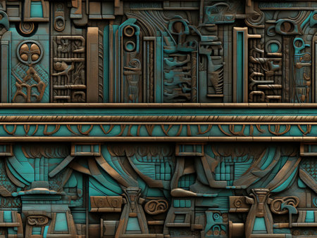 3D illustration of abstract technology concept background,digital art works.の素材