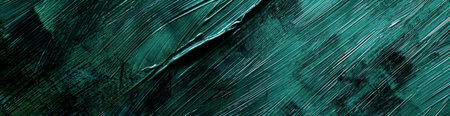 abstract texture, background. painting on canvas with dark green and black colors.の素材