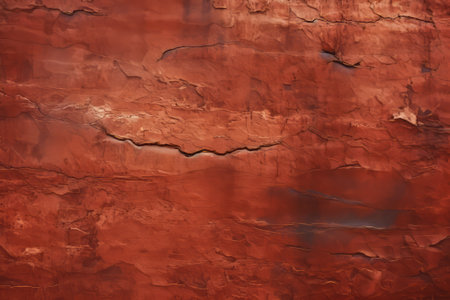Red stone wall texture. Abstract background for design with copy space for text or image.の素材