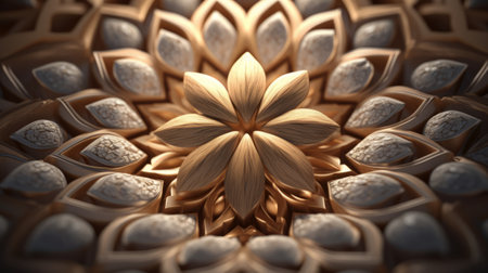 3D illustration of abstract geometric composition,digital art works. Computer generated graphics.の素材