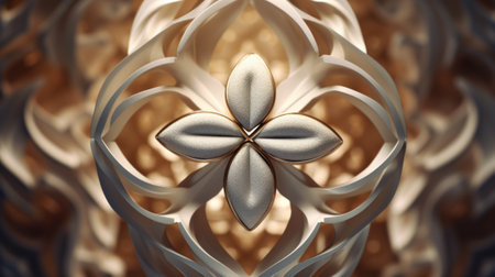 3d illustration of abstract geometric composition,digital art works. computer generated graphics.の素材