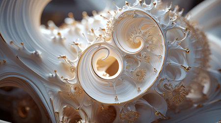 abstract fractal background a computer-generated 2D illustration, spiralの素材