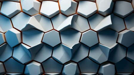 Abstract 3d rendering of chaotic polygonal shape. Futuristic background with polygonal shape.の素材