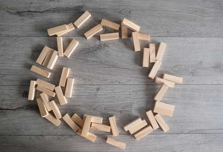 construction, game for kids, no stress with wooden blocks, backgroundの写真素材