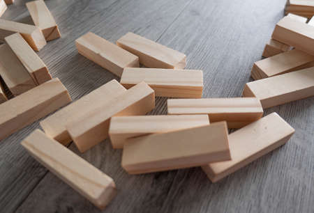 construction, game for kids, no stress with wooden blocks, backgroundの写真素材