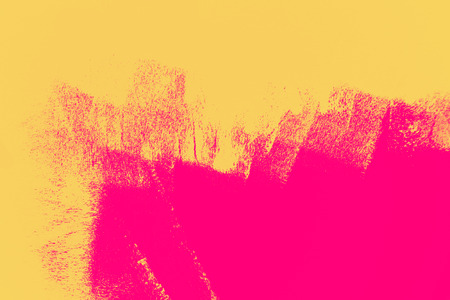 pink and yellow orange paint abstract background texture with  brush strokes