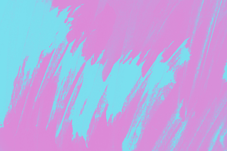 blue  coral pink  paint background texture with grunge brush strokesの写真素材