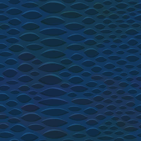 Seamless leather textures. Snake skin texture. Skin of blue snake, reptile, lizard. Abstract vector illustration.のイラスト素材