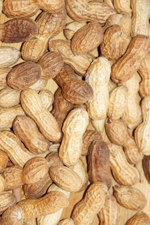 peanuts in shell close-up for background