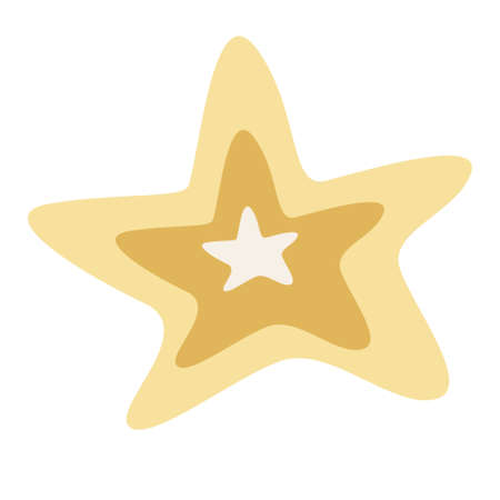 Christmas star. Hand drawn vector illustration. Great for Xmas, New year design, greeting cards.のイラスト素材