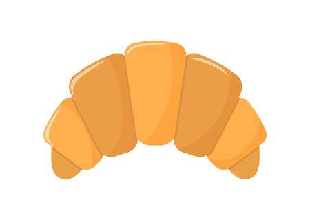 Croissant isolated on white background. Vector illustration.のイラスト素材