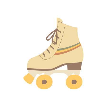 Roller shoes isolate on a white backgroundのイラスト素材