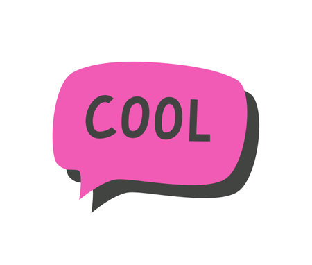 Speech bubble with an inscription isolated on white.のイラスト素材