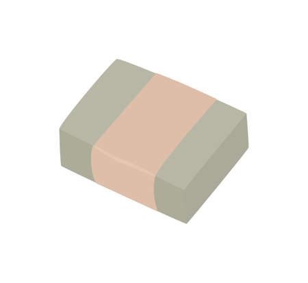 Natural soap in a package, isolated on whiteのイラスト素材