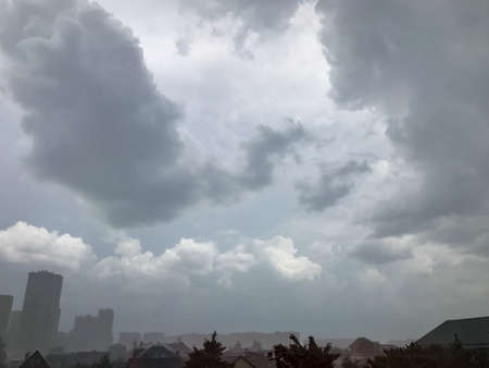 Rain clouds in the sky a wonderful day