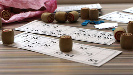 accessories for playing table lotto in the current moment of the game