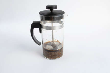 Mold in tea pot. Close-up, shallow depth of fieldの写真素材