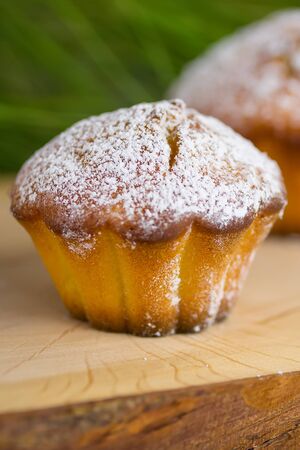 Baked Basic Cup Cake or Muffinの写真素材