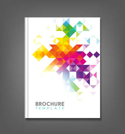 Brochure template, book cover, flyer designのイラスト素材