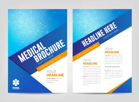 Medical brochure template.のイラスト素材