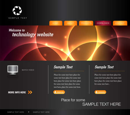 Technology websiteのイラスト素材