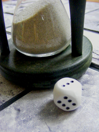 Sand Timer and Die