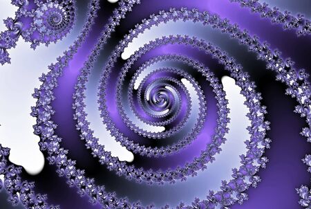Abstract surreal background / fractal violet spiralの写真素材