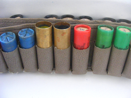 Shotgun cartridge, 12 guage cartridge. Old cartridge for hunting rifle