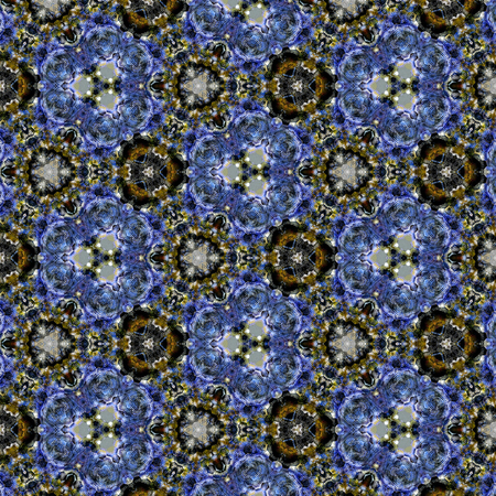 blue knitted roses abstract background