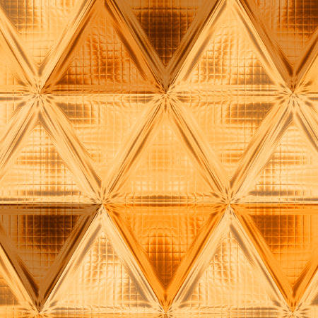 Abstract triangle gold geometric background with gradient lightingの写真素材