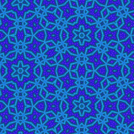 Continuous kaleidoscope abstract background a stars nightの写真素材