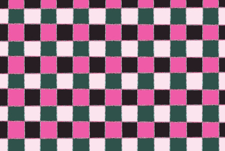 square pattern play wood background in pink, gray and white