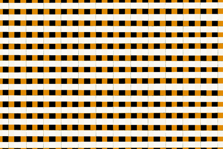 square and lines geometric background in yellow and black with bee effectの写真素材