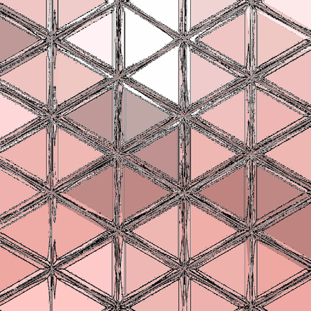 Pink light polygonal low polygon triangle pattern backgroundの写真素材