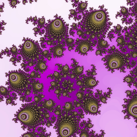 violet and purple swirl fractal patternの写真素材
