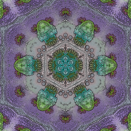 Eastern ethnic mandala. Filigree floral pattern