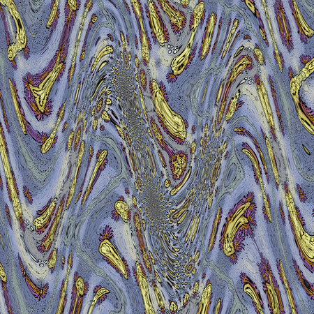Watercolor wavy texture in blue, grey and yellow.