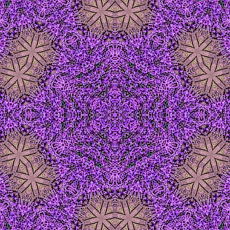 Mandala in boho style with blur, pattern in lavender and violet colors.の写真素材