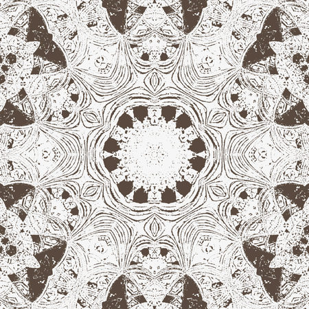 monochrome relief immitation arabesque medallion for coloring bookの写真素材