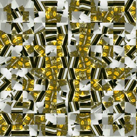 Arabic patchwork banner with jewel effect. Abstract puzzle background. Tile mosaic.