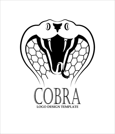 Cobra design template.のイラスト素材