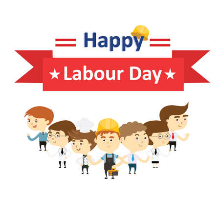 Happy Labour Dayのイラスト素材