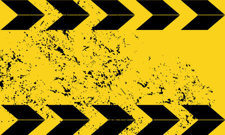 Black yellow road sign rectangular background Diagonal stripes Texture grunge Grunge construction sign for your text Automobile horizontal Banners Road Pattern Car Service Under Construction bannerのイラスト素材