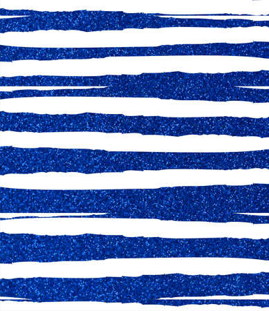 Blue ragged, uneven glittery stripes on a white background. The texture of the glitter. Rectangular, vertical.の写真素材