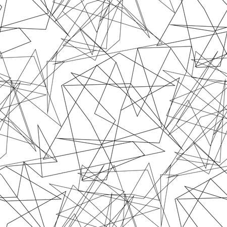Abstract geometric pattern with irregular lines, stripes, polygonal style . Vector illustration with zigzag lines and stripes Seamless repeating background for printing on fabric, textiles, wallpaperのイラスト素材