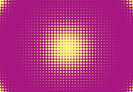 Halftone pattern. Comic background. Dotted retro backdrop with circles, dots. Design element for web banners, posters, cards, wallpapers, sites. Pop art style. Vector illustration. Colorful.のイラスト素材